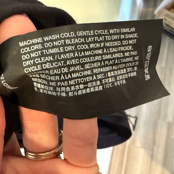 Theory Black Dolman Sleeve Romper in Drapey Piqué, Size Large - Picture 7 of 7